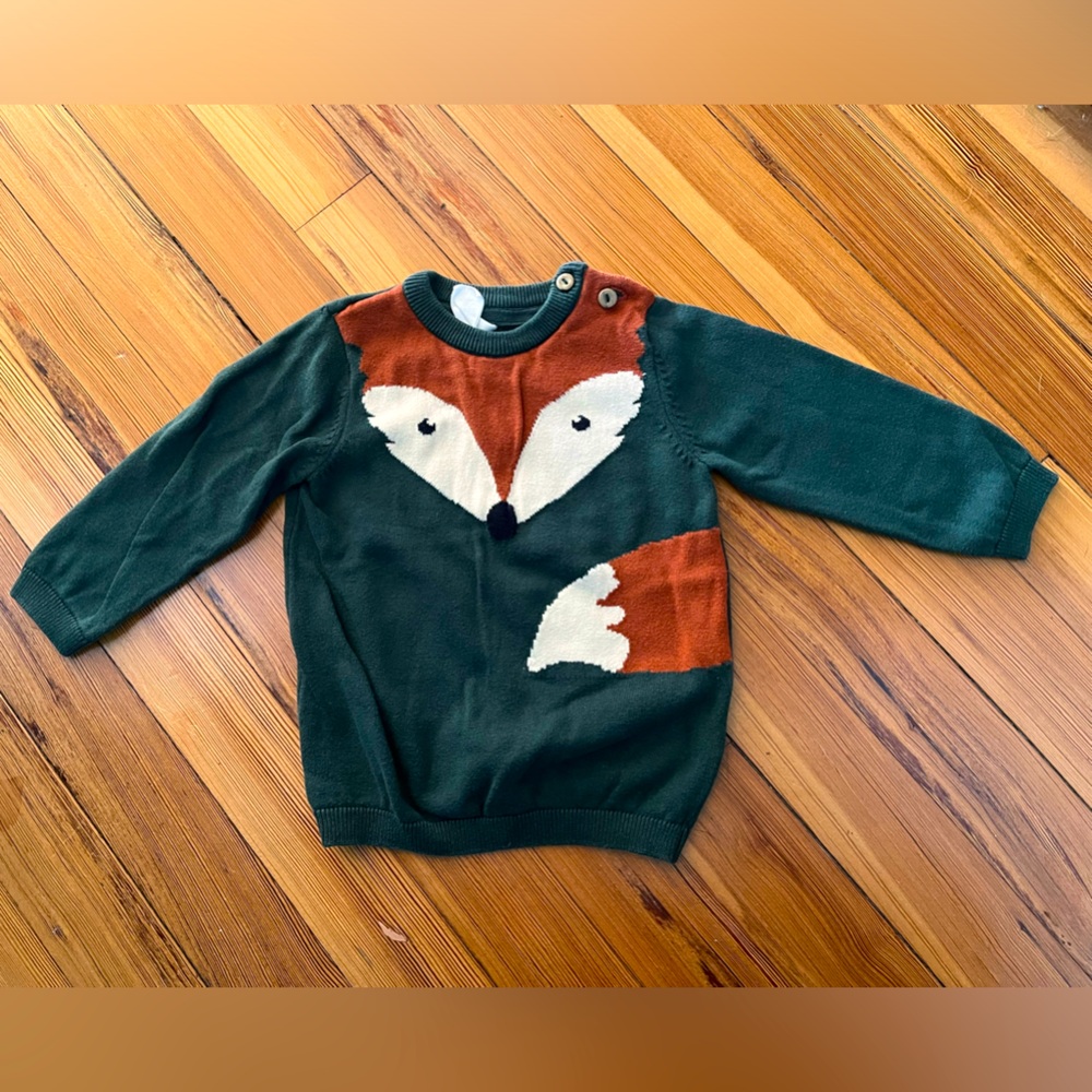 H&M Toddler Girls Fox Sweater
